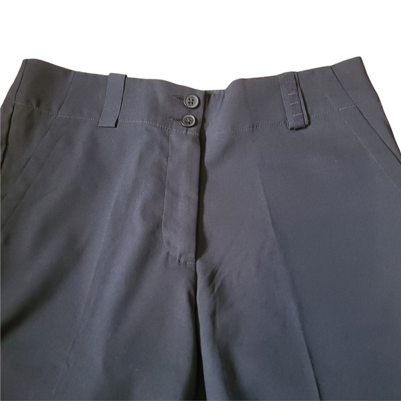 Nike Golf Dri-fit black zip-up buttoned straight leg capri pants - Picture 6 of 10